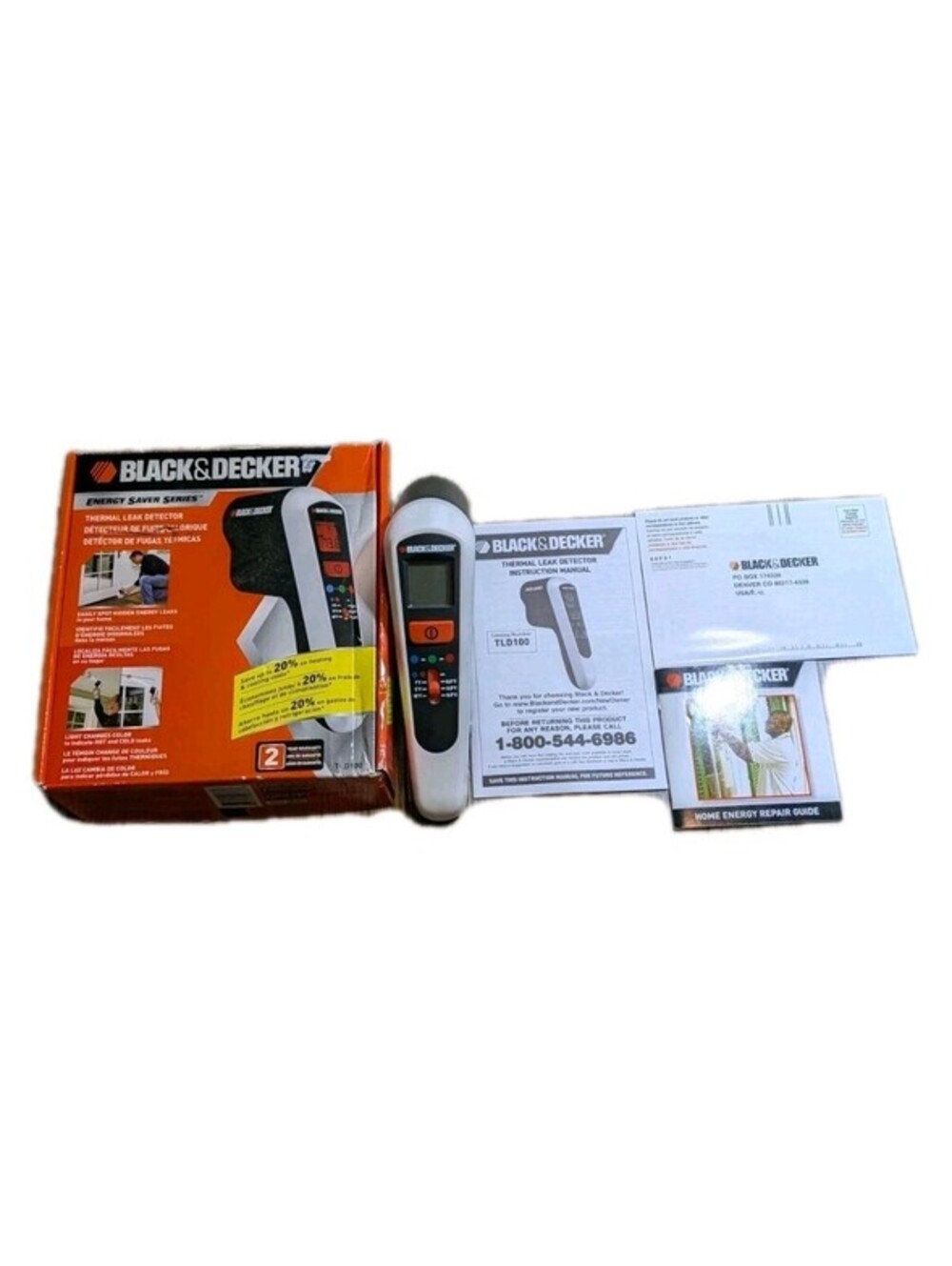 Black & Decker Thermal Digital Infrared Heat A/C Air Leak Detector Home TLD100
